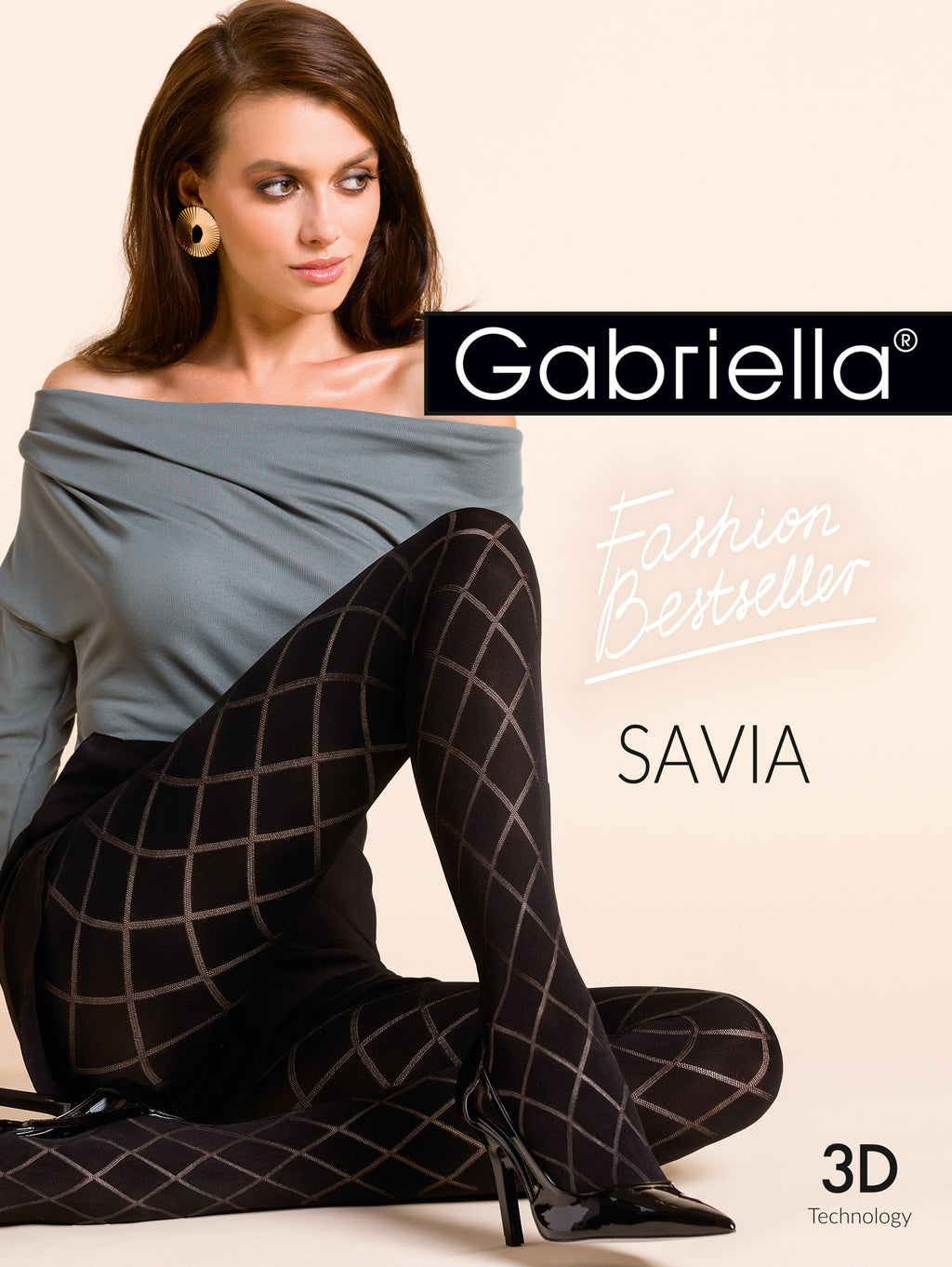 patterned, microfibre tights produced